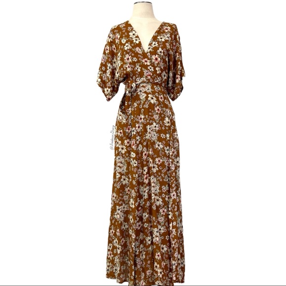 flowy lace maxi dress Enchanted Rose Lace Maxi Dress
